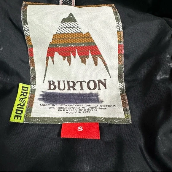 Burton Black Jacket small - Picture 8 of 12
